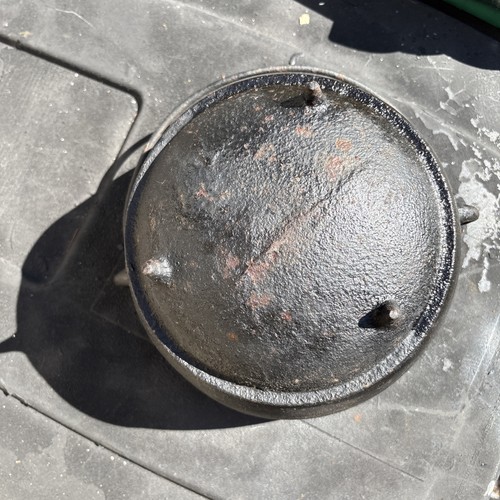 1800s cast iron cowboy - iron, bean