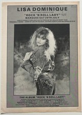 LISA DOMINIQUE - 1989 Full page UK magazine ad