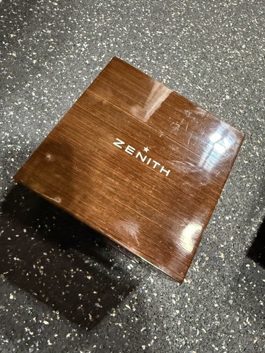 Zenith luxury wooden watch - wooden, box