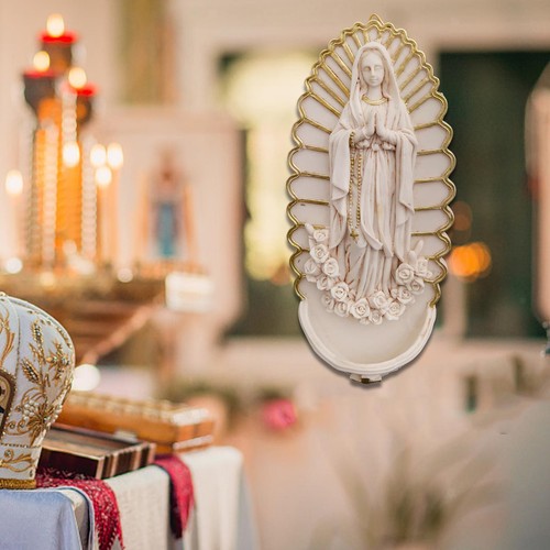 Mary statue wall - wall, mounted