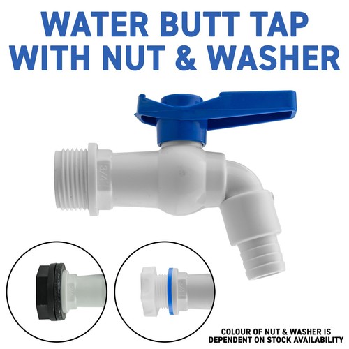 Water butt rain barrel outlet - water,