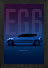 Honda Civic EG 6 Framed Wall