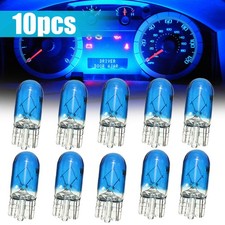 10Pcs/set T10 3W 12V Car Interior Dashboard Dash Panel Gauge Blue Light Bulbs