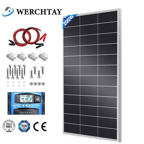 200w solar panel kit 12v - kit, with