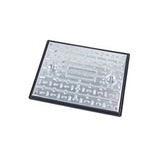 CLARK DRAIN PC6BG3 5T LOCKING Galvanised Manhole Cover, Galvanised Steel/Black,