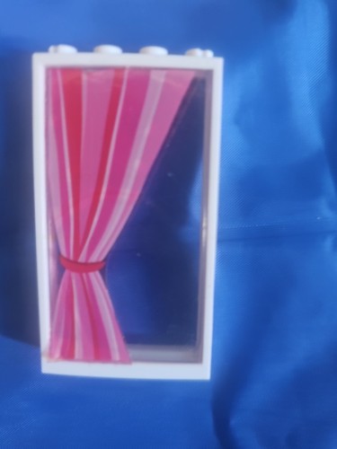 Lego window frame with curtain - lego,