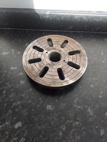Lathe face plate - plate, 1/2”