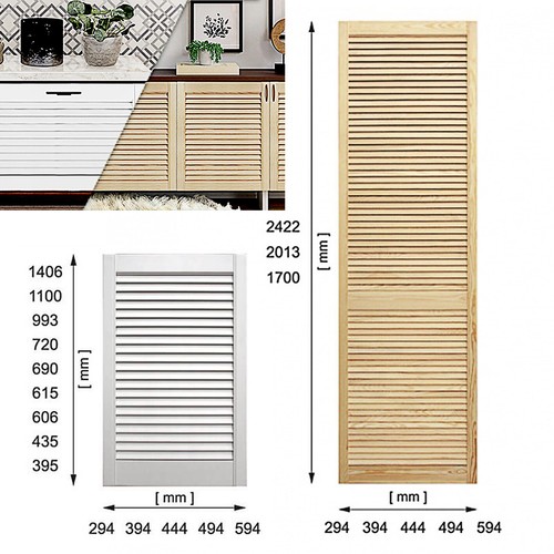 Wooden front doors - wooden, natural