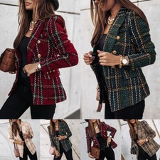 Womens Long Sleeve Plaid