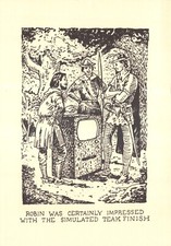 GLEN BAXTER POSTCARD ROBIN