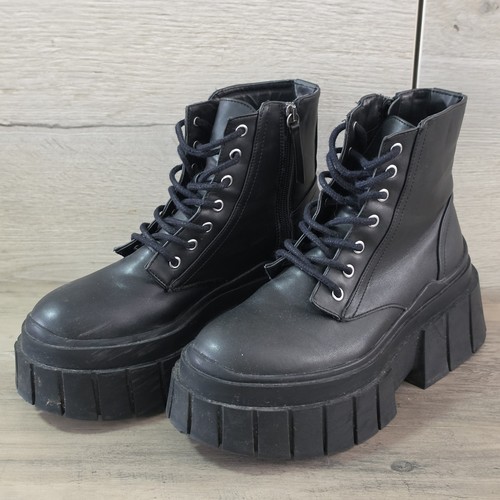 Bershka black chunky platform - black,
