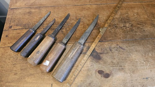 Vintage mortice chisels set - vintage,