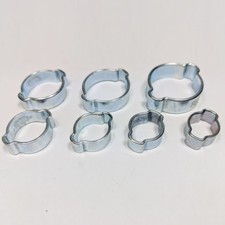 Double Ear O Clips Clamps Petrol Air Water Hose Pipe Steel OClips O-Clips Clip 