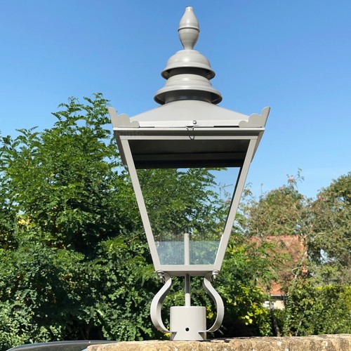 Grey lamp post - lamp,