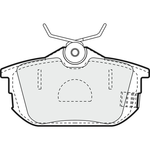 Brake pads set - pads, mitsubishi