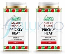 Snake Brand Prickly Heat Powder - 140g (Pack of 2)