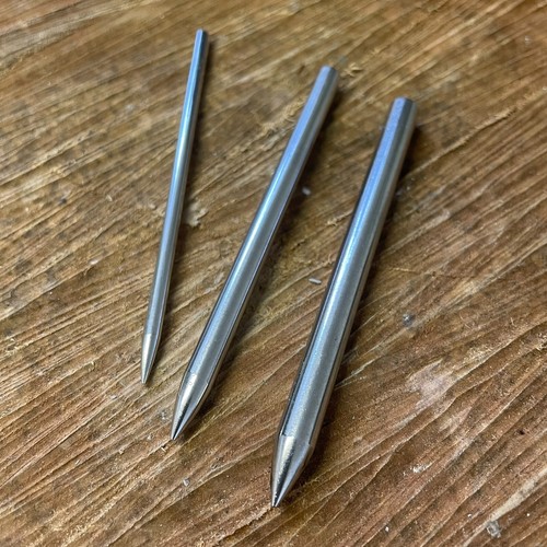 Polished steel paracord fids - polished,