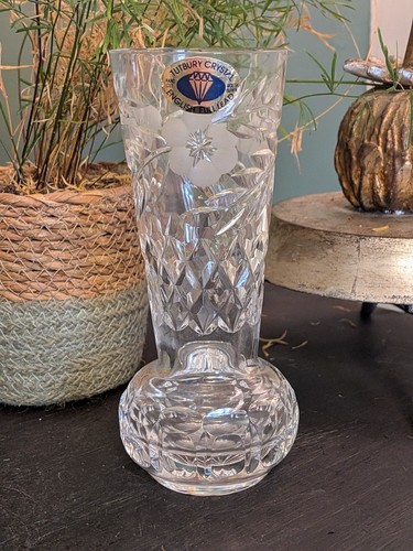 Vintage tutbury crystal vase - vintage,