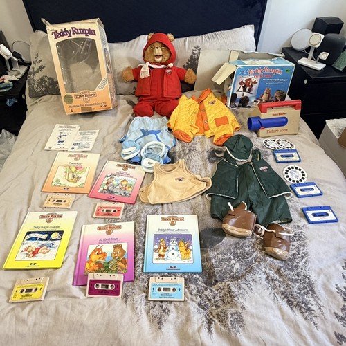 Vintage teddy ruxpin bundle - teddy,