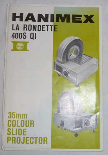 Instructions slide projector