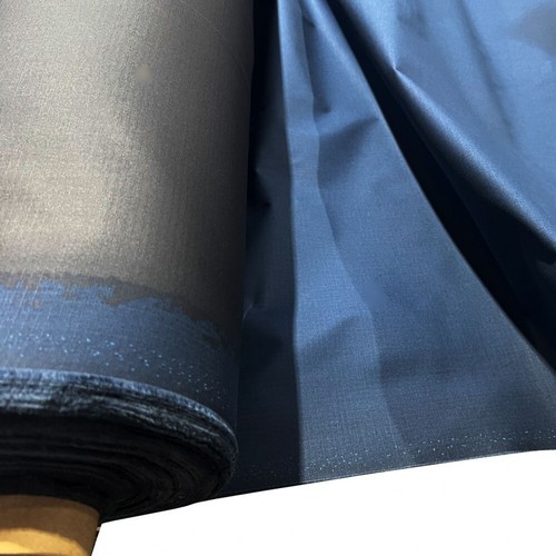 Navy cotton canvas - navy, fabric