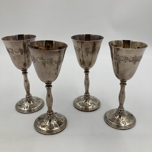 Harrods silver plated goblets - silver,