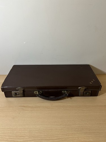 Vintage brown leather case - vintage,