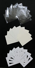 Pack of 100- Bespoke Mounts / Picture Mounts / Frame Mounts + Backs + Clear Bags