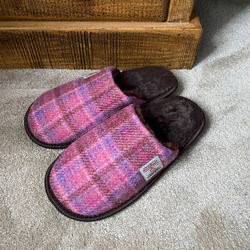 Slippers harris tweed colour - slippers,