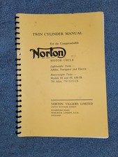 TWIN CYLINDER MANUAL  NORTON MOTOR CYCLE Jubilee Navigator Electra 88 99 SS 750