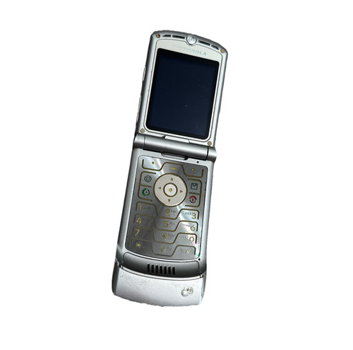 Motorola razr silver - motorola, flip
