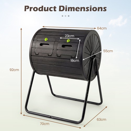 Tumbler 142l large outdoor - tumbler,