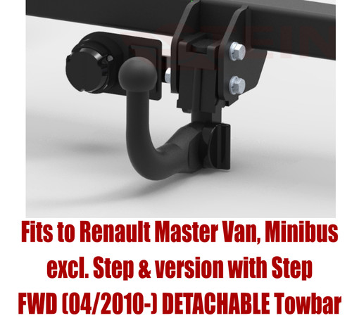 Detachable tow bar for renault - detachable,