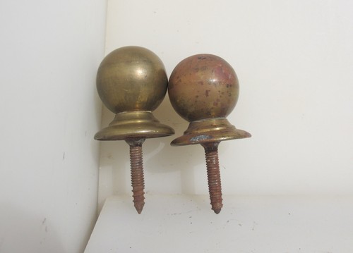 Victorian brass curtain pole - victorian,