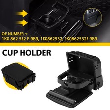 Rear Armrest Central Console Cup Holder For VW Golf MK5 MK6 Jetta 1K0862532G9B9