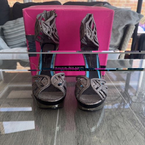 River island silver high heel - island,