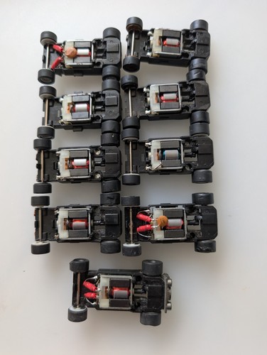 Nine micro scalextric long - micro,