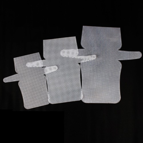 Mesh clear plastic - clear, canvas