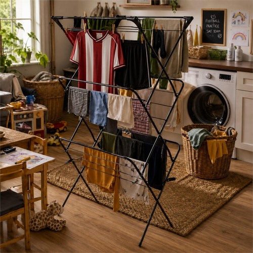 Foldable clothes airer metal - clothes,
