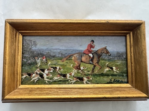 Oil painting fox - oil,
