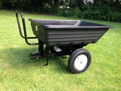 Ride lawnmower tipping - on,