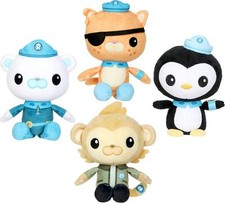 Octonauts Plush Toys SET OF FOUR Kwazii, Peso, Captain Barnacles & Paani NEW