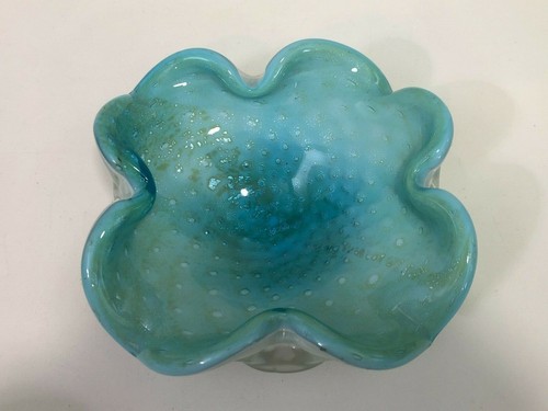 Vintage murano blue italian - blue,