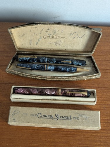Conway stewart set pens - stewart, &