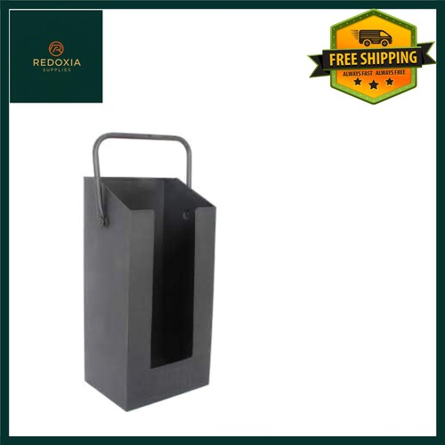 Elegant black metal firewood - black,
