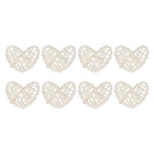 8Pcs Heart Rattan Balls Vase