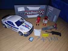 Playmobil 4365 Team 5 Racing Car With Workshop Used / Clearance