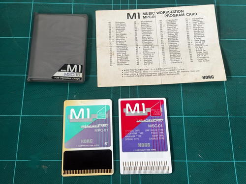 Korg pcm program cards - pcm,