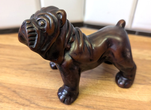 Vintage english bulldog - english, resin