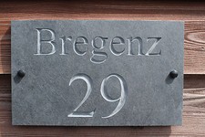 Natural Slate Deep Engraved